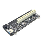 Riser Card Extend Adapter Add Expansion Card For PC Computer, PCI-E 1X To Single PCI, PCI-E 1X To Dual PCI, PCI-E 1X To Single PCI With baffle