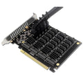 PCIEX16 NVME M.2 RAID Array Expansion SATA 20 Port Transfer Card, 20 Port