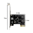 PCIE 2 Port SATA 3.0 Expansion Card 6Gbps Computer Desktop Chassis Conversion Card
