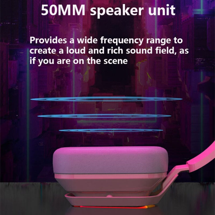 Ajazz AX368 Computer Game Audio Recognition RGB Headset, AX368 3.5mm Version Pink, AX368 3.5mm Version Black, AX368 7.1 Channel Version Pink