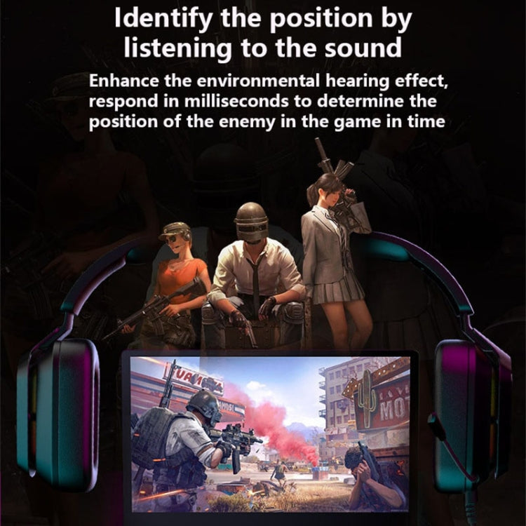 Ajazz AX368 Computer Game Audio Recognition RGB Headset, AX368 7.1 Channel Version Pink, AX368 7.1 Channel Version Black, AX368 3.5mm Version Pink, AX368 3.5mm Version Black