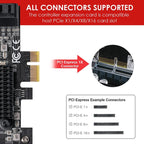 PCI-E 1X GEN3 To SATA3.0 Expansion Card 2 Ports 6Gbps Transfer Expansion IPFS Hard Disk, PCI-E 1X GEN3 To SATA3.0