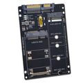 SATA 22PIN To MSATA Or M.2 NGFF SATA Card 2 In 1 SSD Converter Card, Only Card, With SATA 22pin Cable, With USB 3.0 Cable