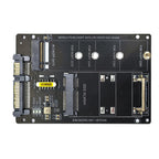 SATA 22PIN To MSATA Or M.2 NGFF SATA Card 2 In 1 SSD Converter Card, Only Card, With SATA 22pin Cable, With USB 3.0 Cable