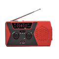Emergency Radio Portable Hand Crank Solar Powered Radio, AM/FM/NoAA 2000mAh Red, AM/FM/NoAA 2000mAh Green, AM/FM/NoAA 2000mAh Orange