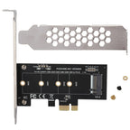 PCI-E 1X To M.2 NVME KEY-M SSD Riser Card Adapter, With Baffle, Without Baffle