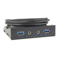 3.5-Inch  2 USB 3.0+HD AUDIO Port Desktop PC Floppy Drive Front Panel, 2 USB 3.0+HD AUDIO Silver White, 2 USB 3.0+HD AUDIO Black