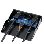 3.5-Inch  USB 2.0+USB 3.0+HD AUDIO Port Desktop PC Case Floppy Drive Front Panel, USB 2.0+USB 3.0+HD AUDIO