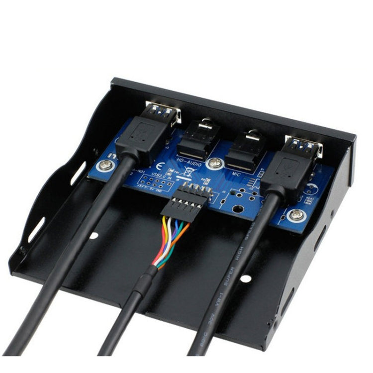 3.5-Inch  USB 2.0+USB 3.0+HD AUDIO Port Desktop PC Case Floppy Drive Front Panel, USB 2.0+USB 3.0+HD AUDIO
