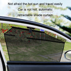 Automobile Automatic Lift Glass Window Sunshade, Left Window, Right Window, Rear Left Window, Rear Right Window, 1 Pair Front Window, 1 Pair Rear Window