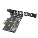 PCI-E to SATA3.0+M2 NGFF Expansion Card 6G Hard Disk Transfer Card, PCEM2ST-A01