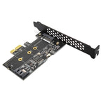 PCI-E to SATA3.0+M2 NGFF Expansion Card 6G Hard Disk Transfer Card, PCEM2ST-A01