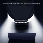 Car Front Windshield Retractable Sun Protection Sunshade Curtain, 70-135cm, 70-135cm+ 4 Mesh Side Curtain