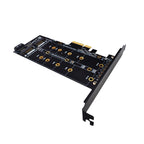 M.2 PCIe SSD Adapter Card PCIE 4x to M.2 Key M B Dual Interface Card, PCENGFF-N01