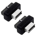 2pcs Mainboard USB3 19P/20P to TYPE-E Adapter Chassis Front TYPE-C/USB-C Plug Port, 2pcs