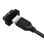 2pcs Mainboard USB3 19P/20P to TYPE-E Adapter Chassis Front TYPE-C/USB-C Plug Port, 2pcs
