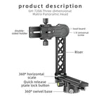 BEXIN  GH-720A Tripod Head  720 Degree Rotating Panorama Head, GH-720A