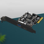 PCIE 3.0 To USB 3.2 Extension Card Type-C Port Front Type-E Expansion Riser Card, PH68