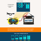 E-FAST Car Battery Charging LED Current Voltage Power Display Charger, EU Plug, US Plug, UK Plug, AU Plug, JPN Plug