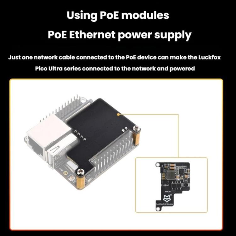 Luckfox Pico Ultra W RV1106G3 1TOPS Mini Linux Development Board Integrated Processor With Wi-Fi/PoE, Without Screen, 480x480 Touch Screen, 720x720 Touch Screen
