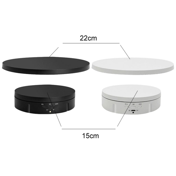 2 In 1 Plug In Turntable Rotary Jewelry Live Shooting Display Stand, Plug In Black Button, Plug In White Button, Plug In Black Remote Control, Plug In White Remote Control