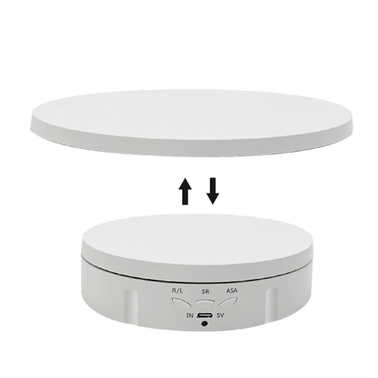 2 In 1 Charging Turntable Rotary Jewelry Live Shooting Display Stand, Charging Black Button, Charging White Button, Charging Black Remote Control, Charging White Remote Control