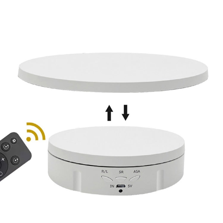 2 In 1 Charging Turntable Rotary Jewelry Live Shooting Display Stand, Charging Black Button, Charging White Button, Charging Black Remote Control, Charging White Remote Control
