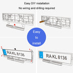 Solar Powered Rear View System Reversing Wireless Transmission Car Camera Display, RC01