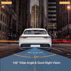 Solar Powered Rear View System Reversing Wireless Transmission Car Camera Display, RC01
