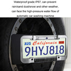 Solar License Plate Frame Wireless Transmission Reversing Camera Display, BC02