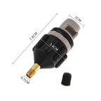 Surfing Paddle Board Adapter Inflatable Air Valve Conversion Air Nozzle, Black, Orange