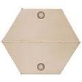 CSTUR D2250 Thickened Portable Camping Hexagonal Automatic Inflatable Mat Outdoor Picnic Moistureproof Mat, 3cm (Khaki), 5cm (Khaki)