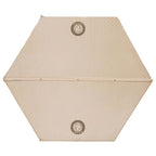CSTUR D2250 Thickened Portable Camping Hexagonal Automatic Inflatable Mat Outdoor Picnic Moistureproof Mat, 3cm (Khaki), 5cm (Khaki)