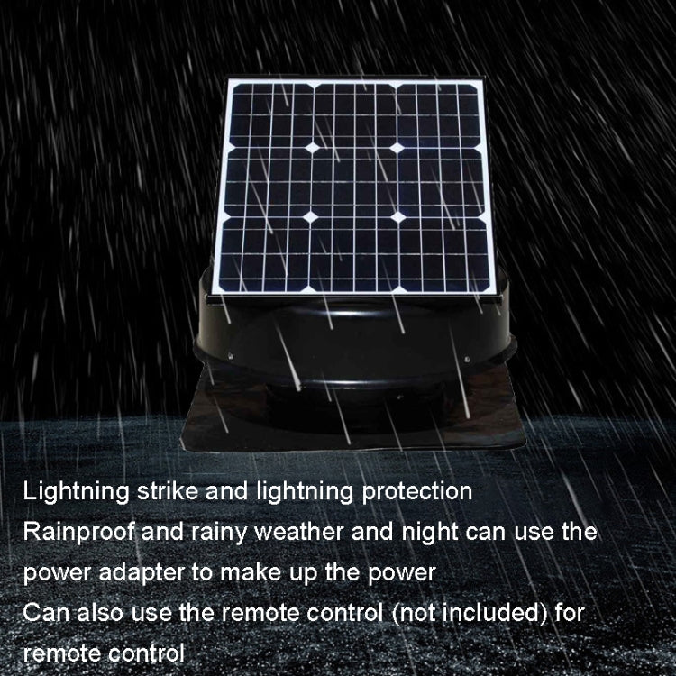 Solar Roof Exhaust Fan Aluminum Alloy Exhaust Switching Fan Negative Pressure Fan, SRVF-320