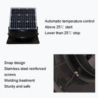 Solar Roof Exhaust Fan Aluminum Alloy Exhaust Switching Fan Negative Pressure Fan, SRVF-320