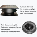 Solar Roof Exhaust Fan Aluminum Alloy Exhaust Switching Fan Negative Pressure Fan, SRVF-320