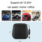 Multifunctional USB Fan Ventilation Heat Dissipation Car Seat Cushion, Black 5 Sets Fan, Red 5 Sets Fan, Blue 5 Sets Fan, Navy 5 Sets Fan