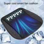 Multifunctional USB Fan Ventilation Heat Dissipation Car Seat Cushion, Black 5 Sets Fan, Red 5 Sets Fan, Blue 5 Sets Fan, Navy 5 Sets Fan