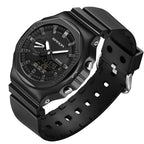 SANDA Octagonal Oak Hand Lamp Waterproof Sports Alarm Clock Men Watch