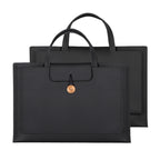 Elastic Button Laptop Waterproof PU Handbag, 13.3/14 inch, 15.4/16 inch