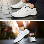 Leather Men Casual Shoes Breathable Leisure Male Sneakers All-Match Men Shoes, 38, 39, 40, 41, 42, 43, 44, 45, 46, 47, 48, 49, 50