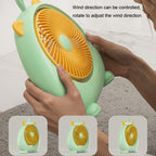 Dormitory Portable Animal Ear Desktop Electric Fan, Charging Version White, Charging Version Pink, Charging Version Green, Directly Inserted Version White, Directly Inserted Version Pink, Directly Inserted Version Green