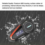 KUQIBAO Motorcycle Helmet Waterproof Bluetooth-compatible Headset With Screen