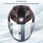 KUQIBAO Motorcycle Smart Bluetooth-compatible Sun Protection Double Lens Safety Helmet, M, L, XL, XXL