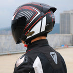 KUQIBAO Motorcycle Smart Bluetooth-compatible Sun Protection Double Lens Safety Helmet, M, L, XL, XXL