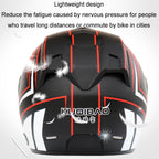 KUQIBAO Motorcycle Smart Bluetooth-compatible Sun Protection Double Lens Safety Helmet, M, L, XL, XXL