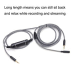 For HD60 S+ Chat Link Pro Mobile Game Projection Cable Voice Party Live Recording Audio Cable, ZS0248 Black