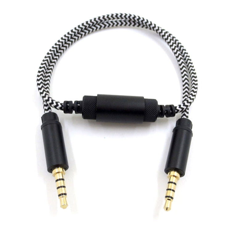 Mobile Phone 3.5mm Sound Card Cable Live Call Version Audio Wire Two-way Inter-recorder Internal Recording Cable, ZS0253 Black