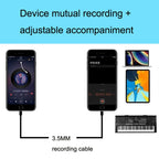 Mobile Phone 3.5mm Sound Card Cable Live Call Version Audio Wire Two-way Inter-recorder Internal Recording Cable, ZS0253 Black