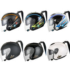 KUQIBAO Motorcycle Bluetooth Headset Double Lens Helmet With Braid, M, L, XL, XXL